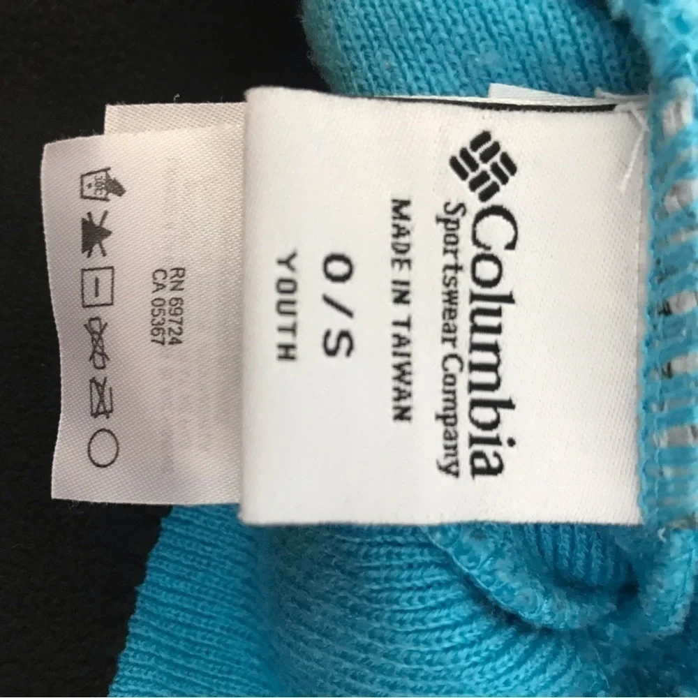 Columbia Youth Teal Polyesther Beanie